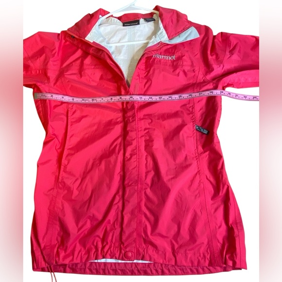 Marmot Precip Eco Full Zip Hooded Pink lightweight Rain Jacket Women’s Size S - Picture 9 of 11